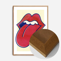 Rock Lips Tongue Print