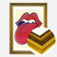 Rock Lips Tongue Print