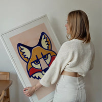 Fox Animal Portrait Print