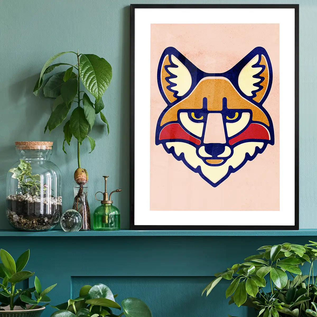 Fox Animal Portrait Print