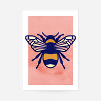 Bee Illustration Print
