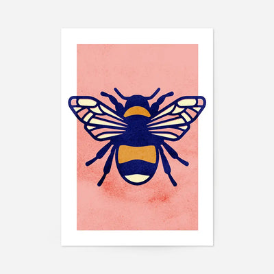 Bee Illustration Print