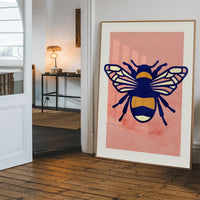 Bee Illustration Print