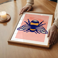Bee Illustration Print
