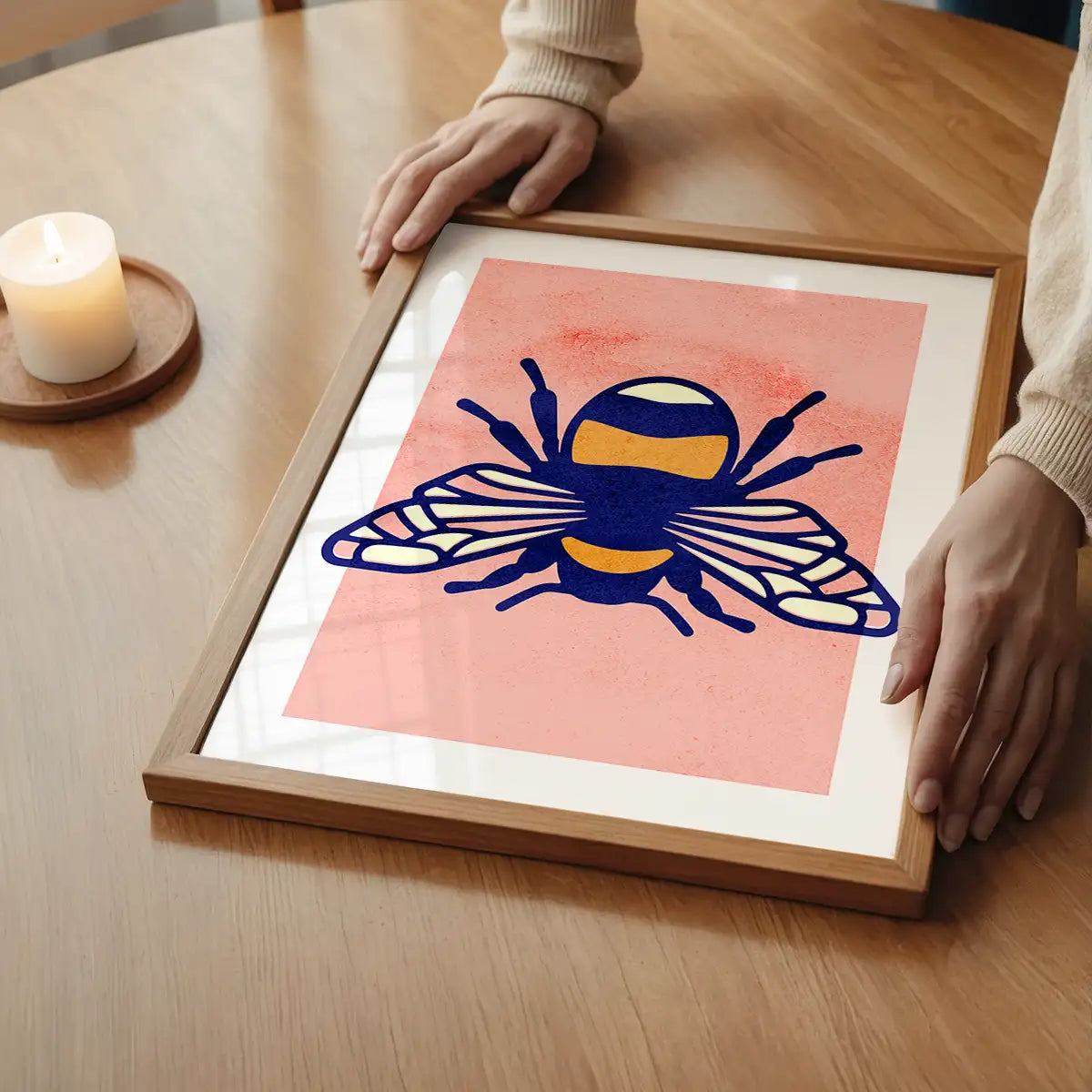 Bee Illustration Print