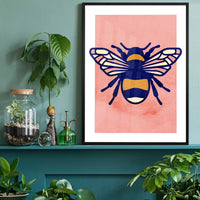 Bee Illustration Print
