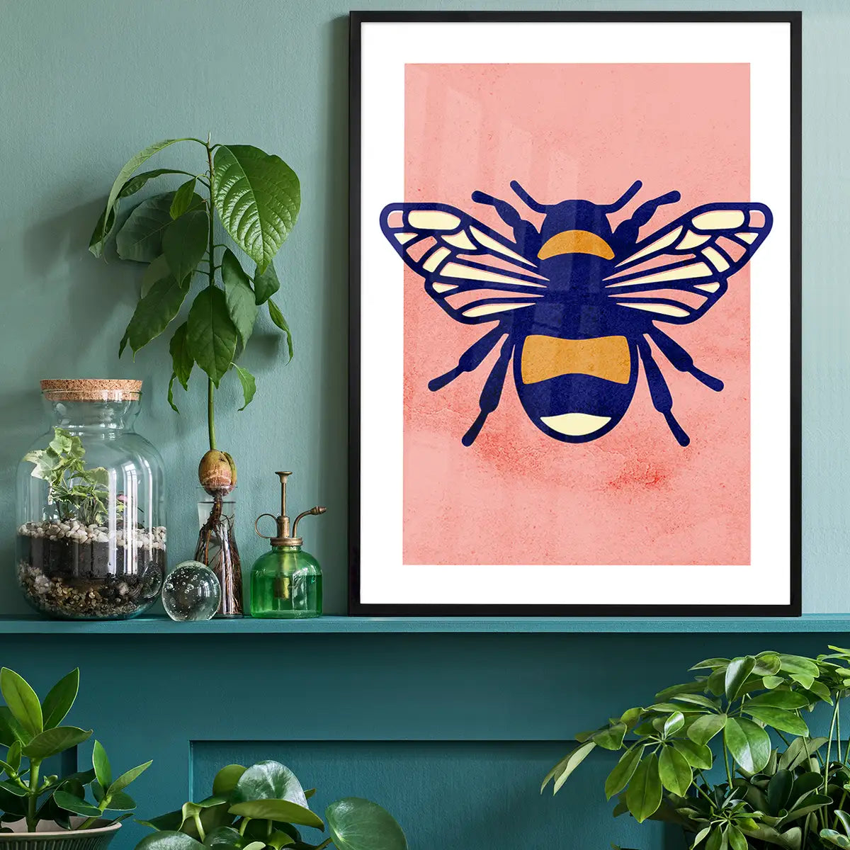 Bee Illustration Print