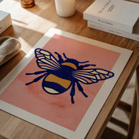 Bee Illustration Print