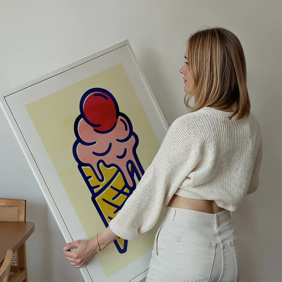 Ice Cream Illustration Print