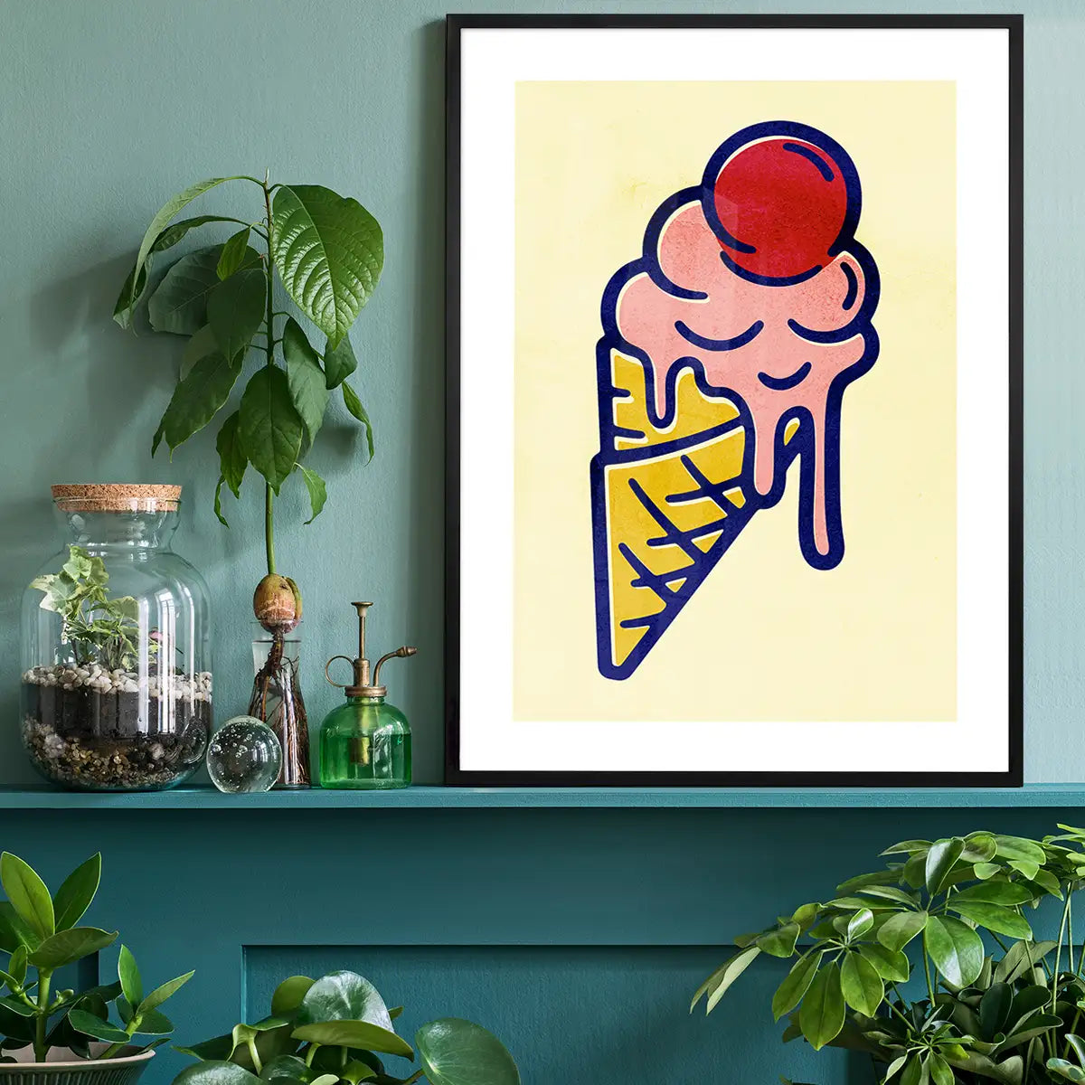 Ice Cream Illustration Print