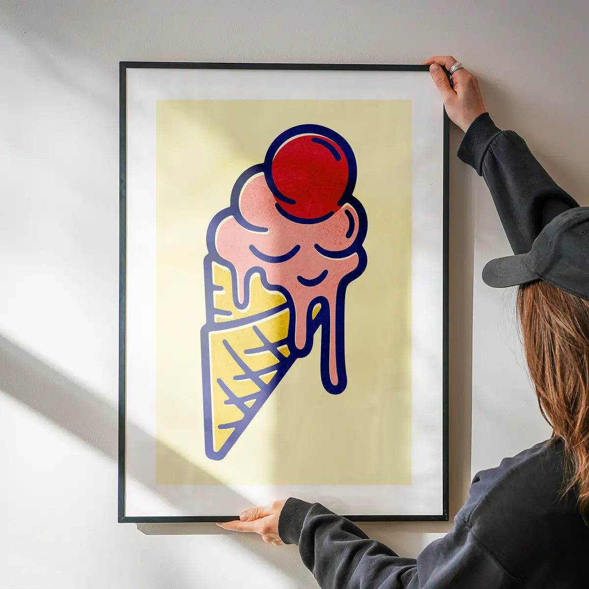 Ice Cream Illustration Print