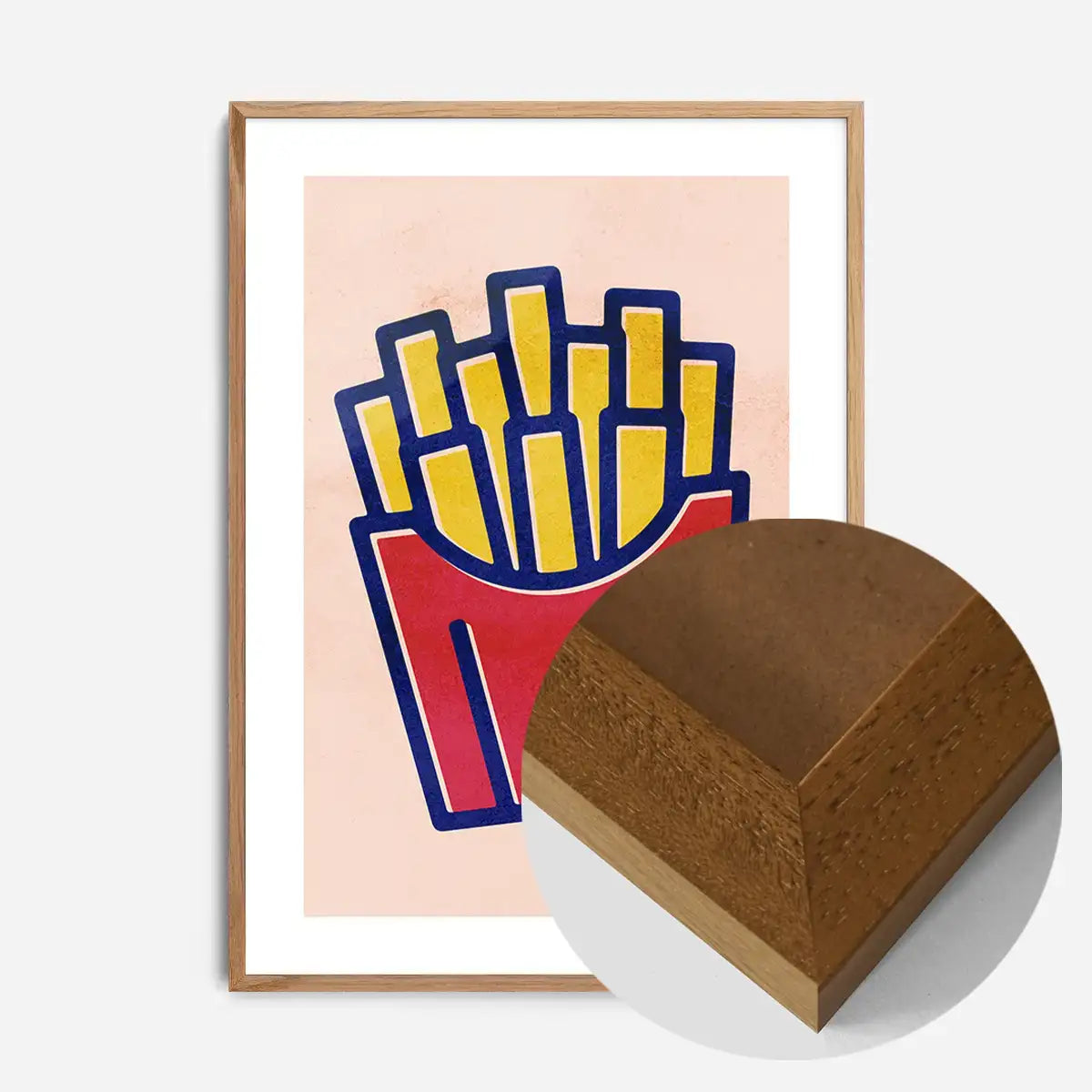 French Fries Fast Food Illustration Print