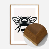 Bee Black And White Illustration Print