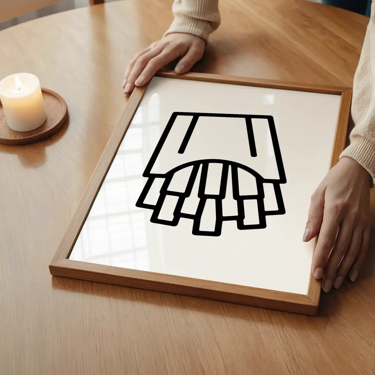 French Fries Black And White Fast Food Illustration Print