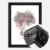 Floral Face Line Art Print