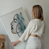 Face And Wave Beach Print