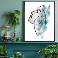 Face And Wave Beach Print