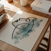 Face And Wave Beach Print