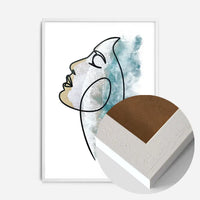 Face And Wave Beach Print
