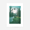 Girl With Butterfly Forest Print