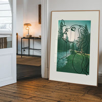 Girl With Butterfly Forest Print