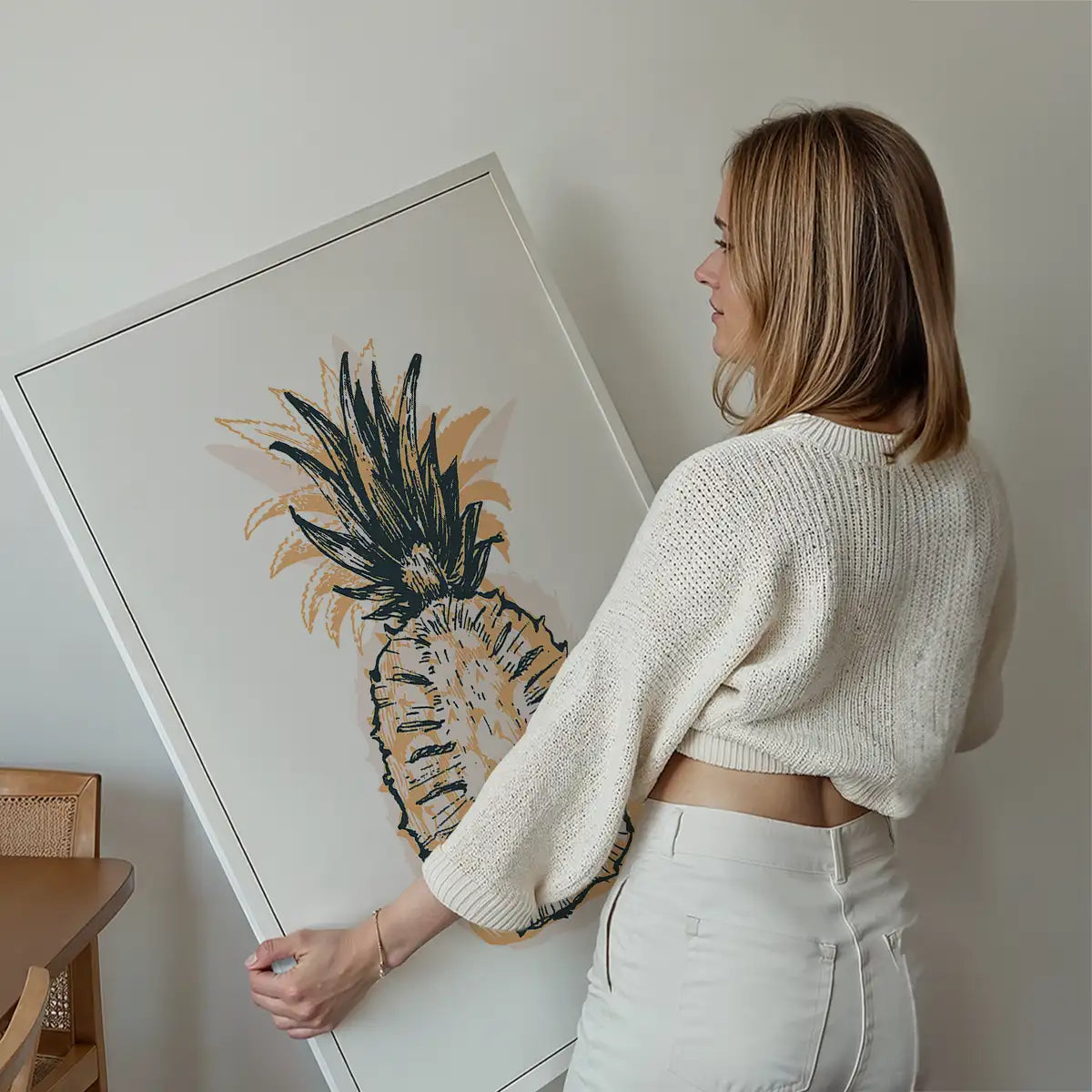 Pineapple Stamp Print