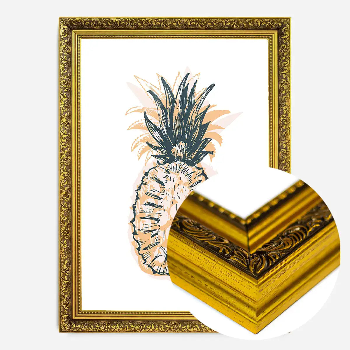 Pineapple Stamp Print
