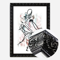 Dancing Ink Brush Drawing Print 1
