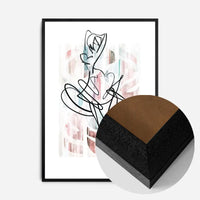 Dancing Ink Brush Drawing Print 2
