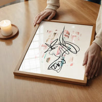 Dancing Ink Brush Drawing Print 2
