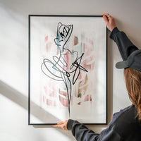 Dancing Ink Brush Drawing Print 2