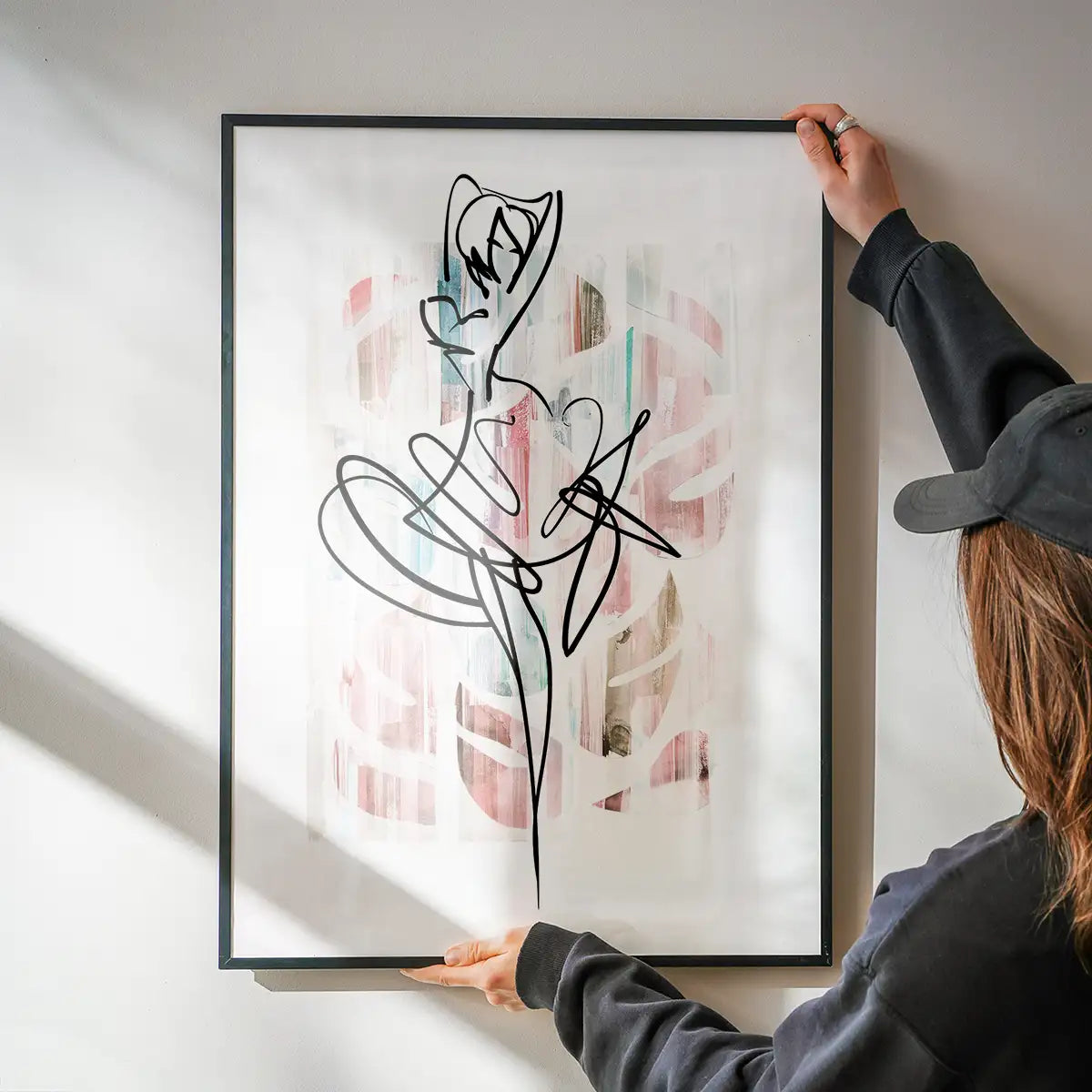 Dancing Ink Brush Drawing Print 2