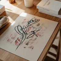 Dancing Ink Brush Drawing Print 2