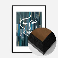 Abstract Brush Painted Face Dark