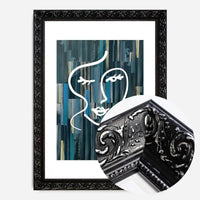 Abstract Brush Painted Face Dark
