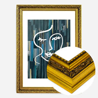 Abstract Brush Painted Face Dark
