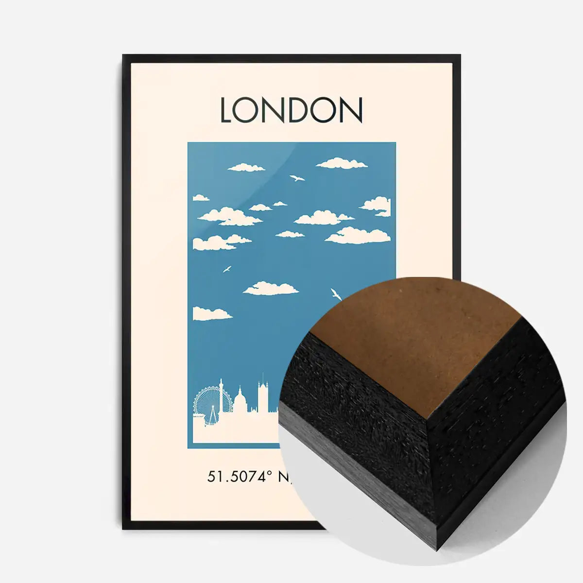 London Tourist Style Poster Print
