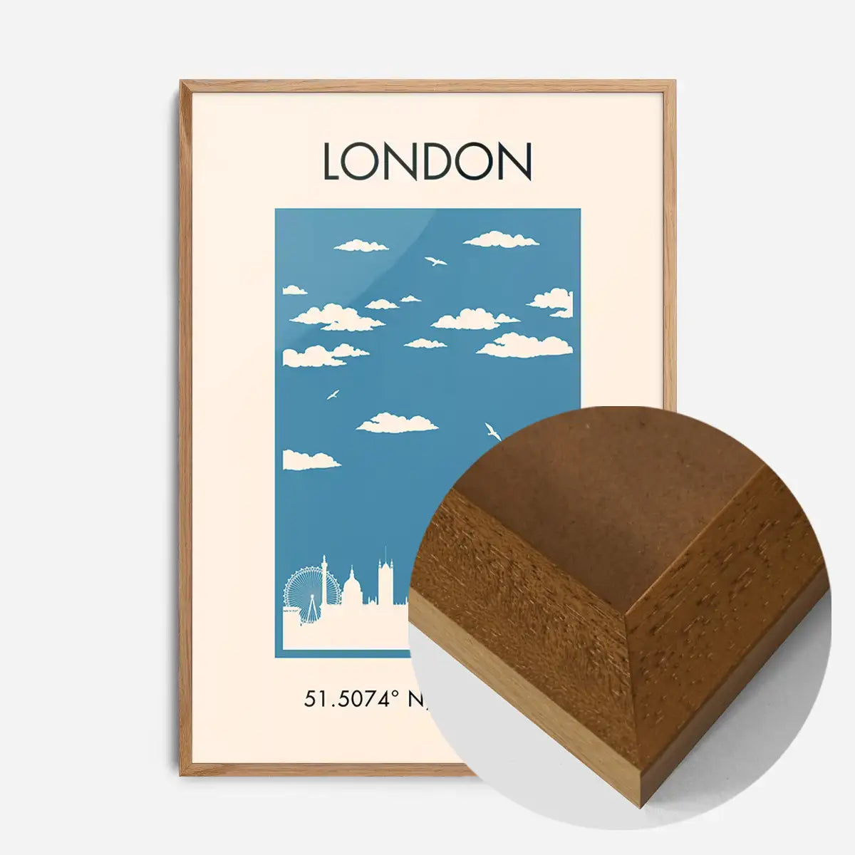 London Tourist Style Poster Print