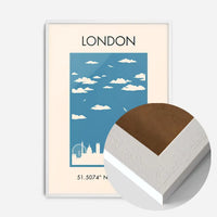 London Tourist Style Poster Print