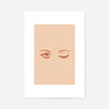 Winking Eyes Natural Print