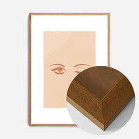 Winking Eyes Natural Print
