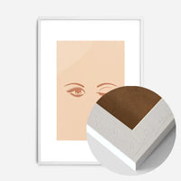 Winking Eyes Natural Print