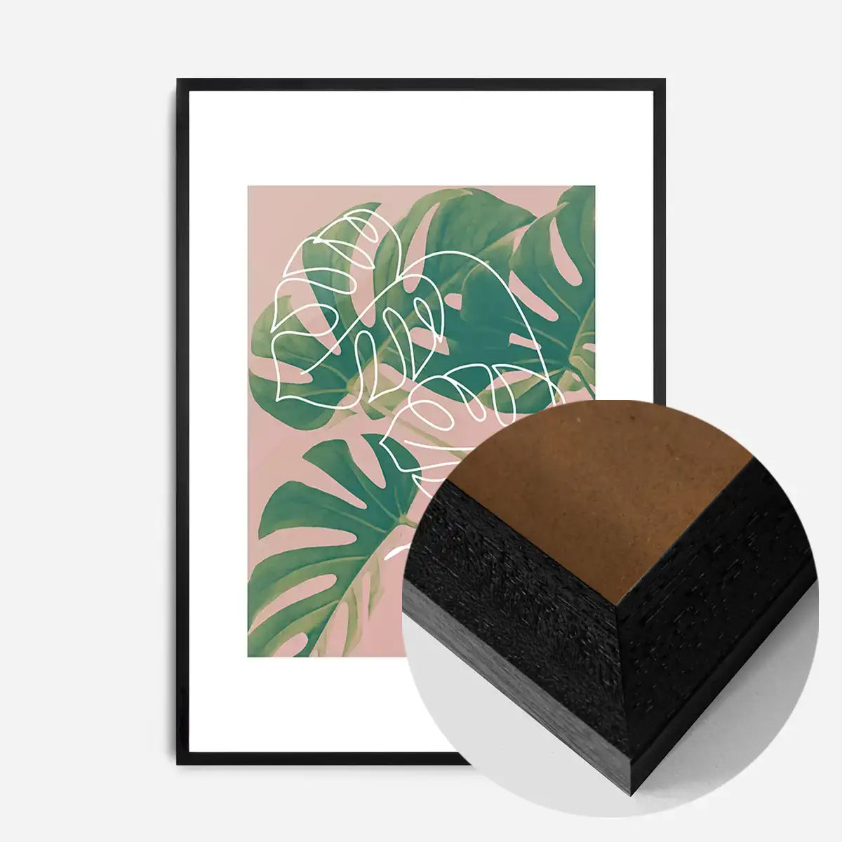 Monstera Minimal Print