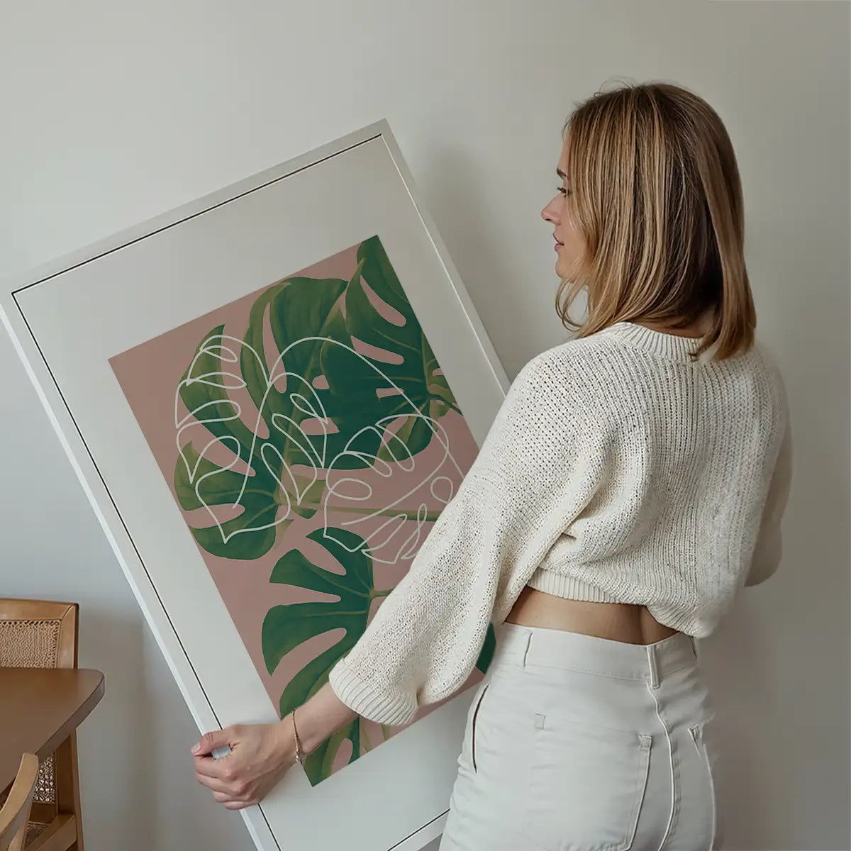Monstera Minimal Print