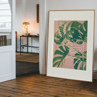 Monstera Minimal Print