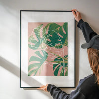 Monstera Minimal Print