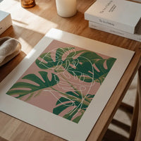 Monstera Minimal Print
