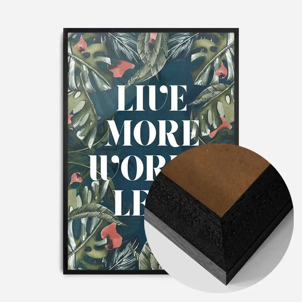 Live More Worry Less Quote Print