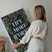 Live More Worry Less Quote Print