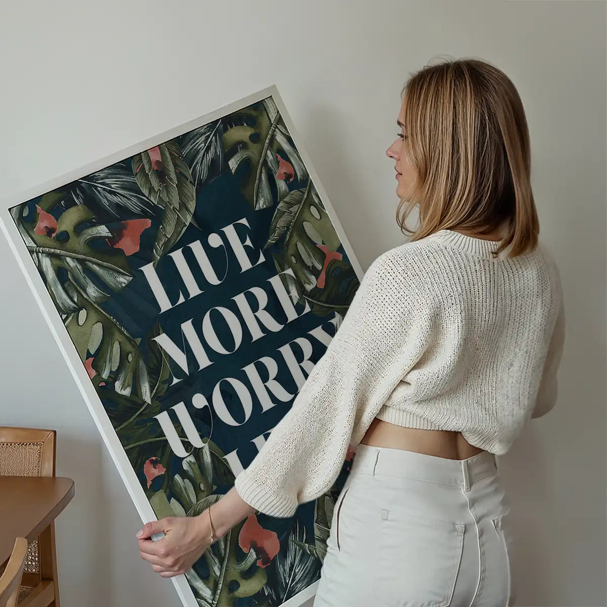 Live More Worry Less Quote Print